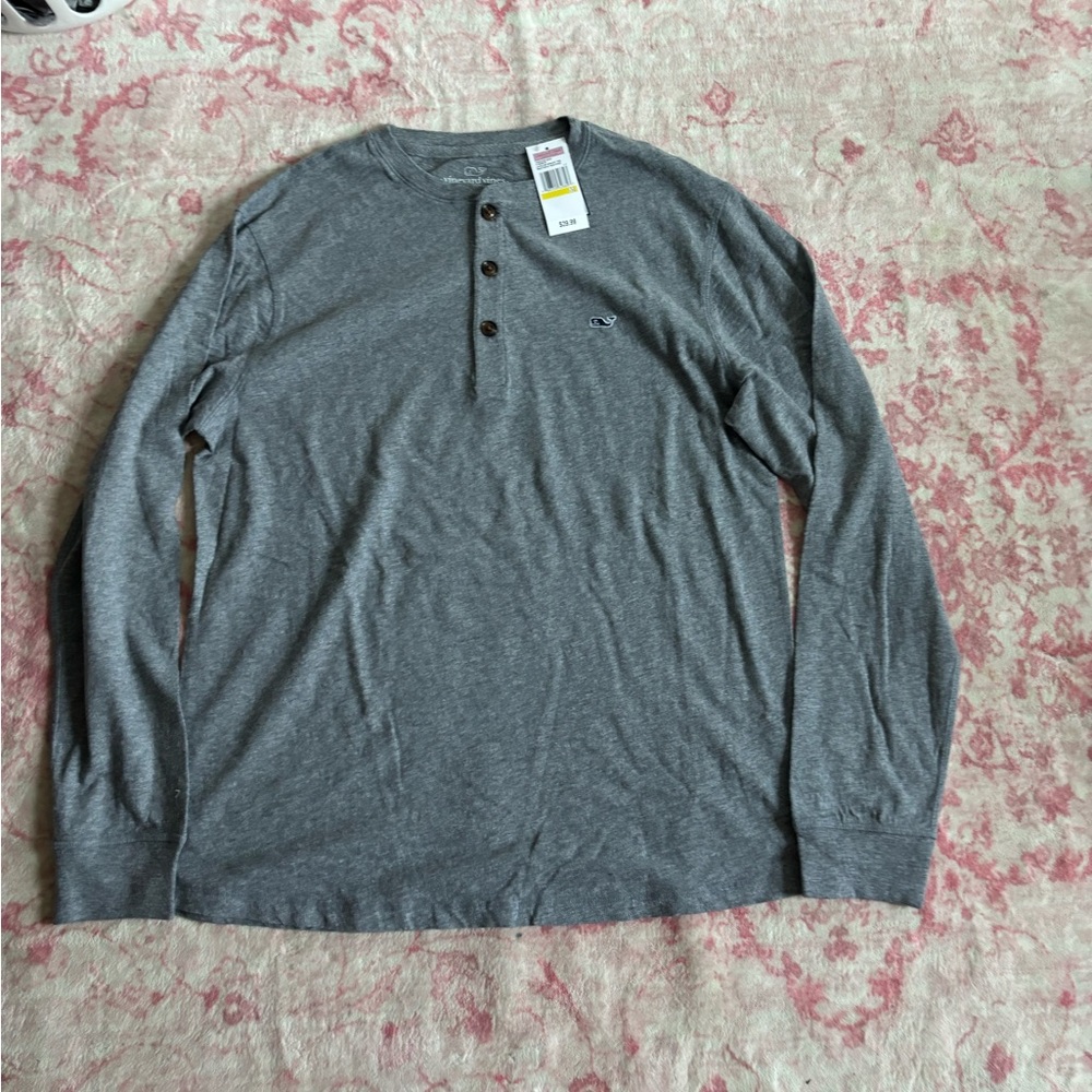 Vineyard Vines Gray Long Sleeve Tee